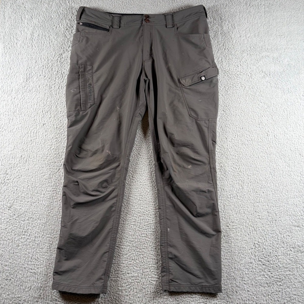 Truewerk T1 Werkpants Mens 38x32 Gray Technical Work Cargo Pants Carpenter